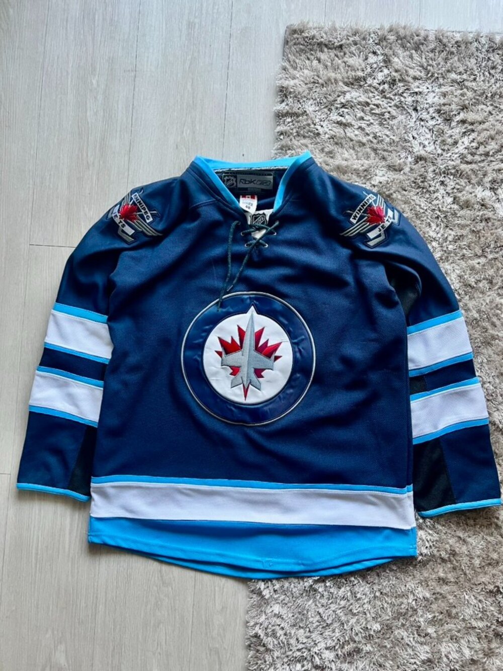 Vintage Y2K Reebok Winnipeg Jets Jersey Men’s 48 CCM Made in Canada NHL Hockey